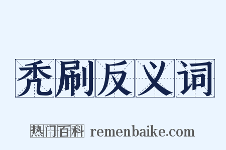 秃刷反义词是什么意思的图片